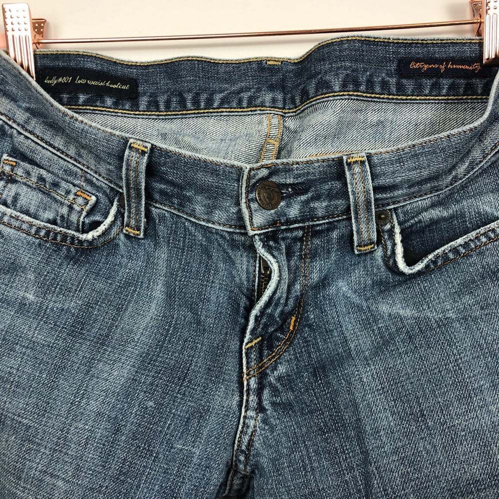 Citizens of Humanity Kelly001 Low Waist Bootcut 25 Jeans Pants Denim Womens - Picture 10 of 12